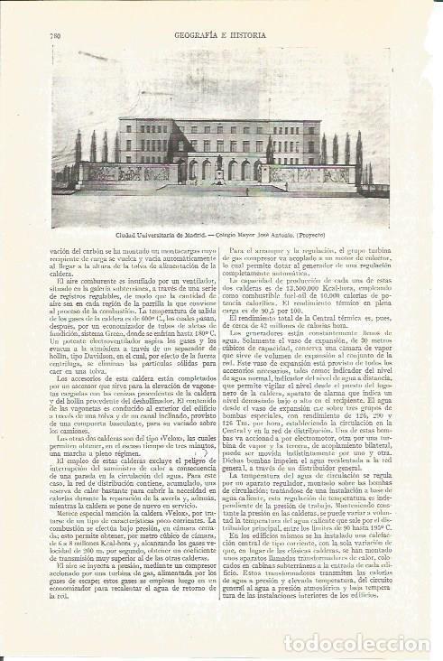 Postais: LAMINA V03965: Proyecto Colegio Mayor Jose Antonio, Madrid - Varios