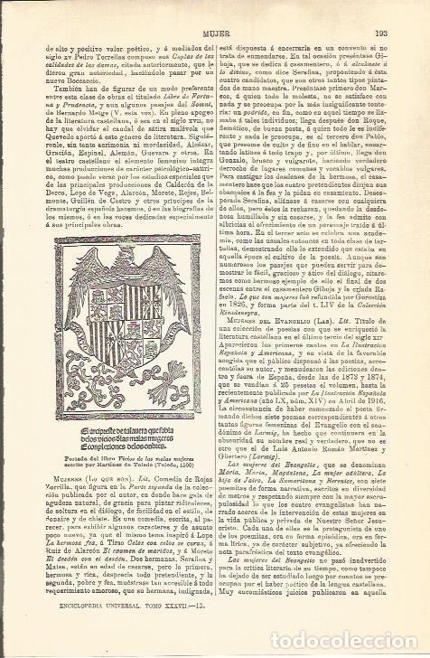 Cartoline: LAMINA V04523: Vicios de las malas mujeres, por Martinez de Toledo - Varios