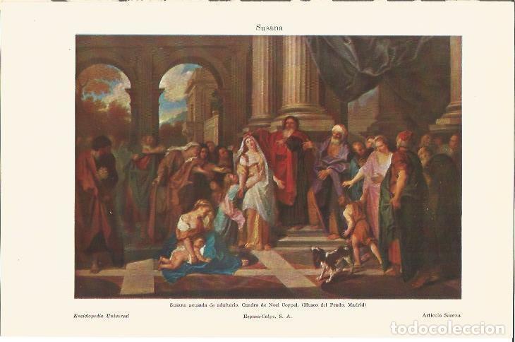 Postkarten: LAMINA V04367: Susana acusada de adulterio, por Coypel - Varios