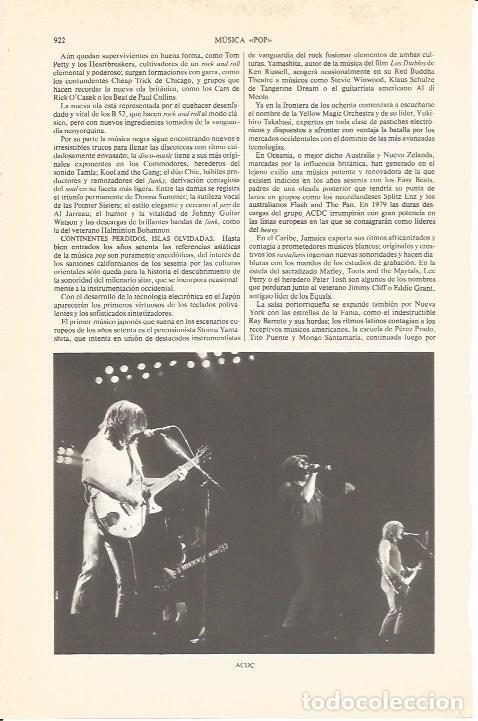 Postales: LAMINA V04895: ACDC - Varios