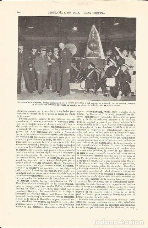 Postcards: LAMINA V03072: El comandante Gagarin en Londres en 1961 - Varios