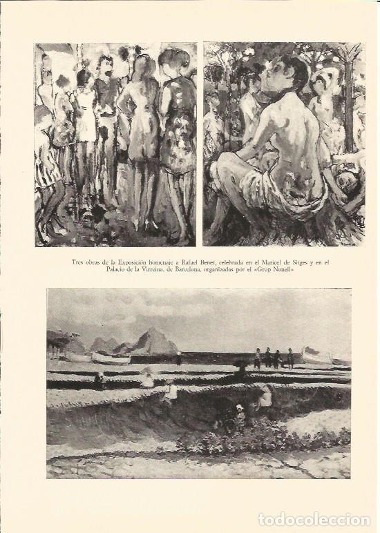 Postkarten: LAMINA V02957: Tres obras de la Exposicion a R. Benet - Varios