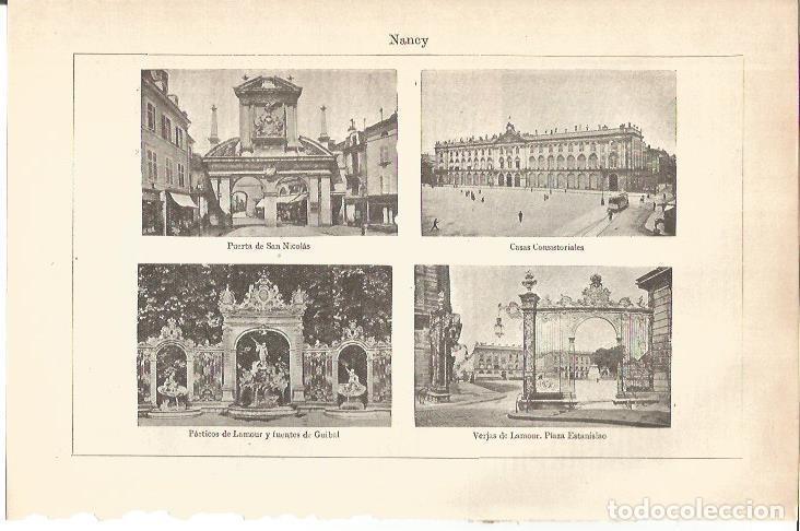 Postcards: LAMINA V04707: Vistas de nancy, Francia - Varios