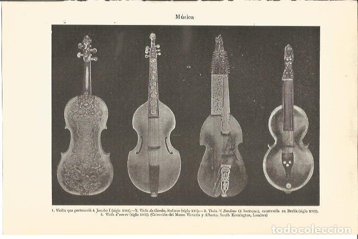 Postales: LAMINA V04666: Violin y violas - Varios