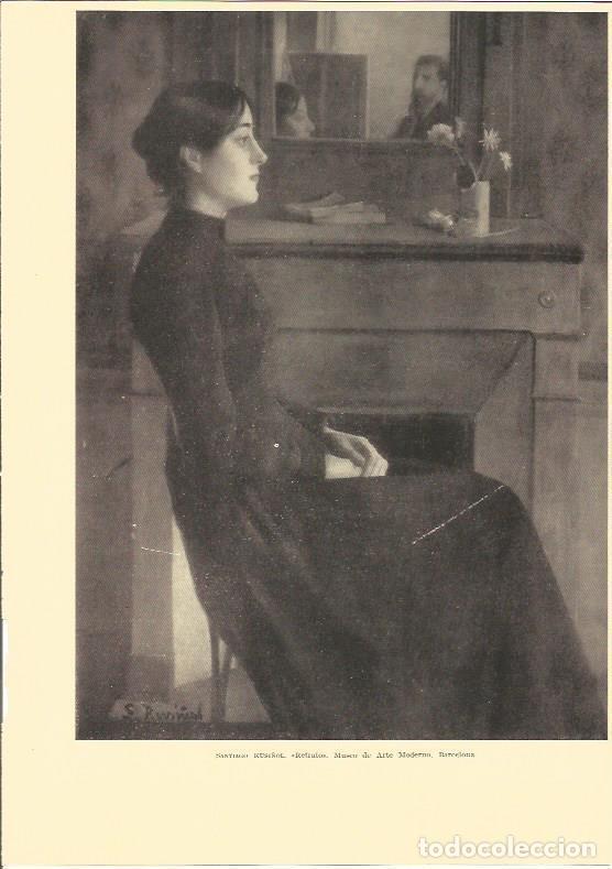 Postkarten: LAMINA V02995: Retrato por S. Rusi&ntilde;ol - Varios