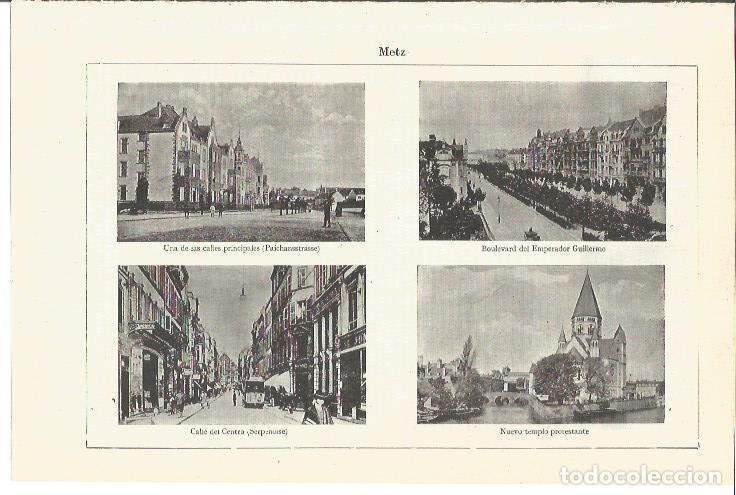 Postcards: LAMINA V03455: Calles de Metz - Varios