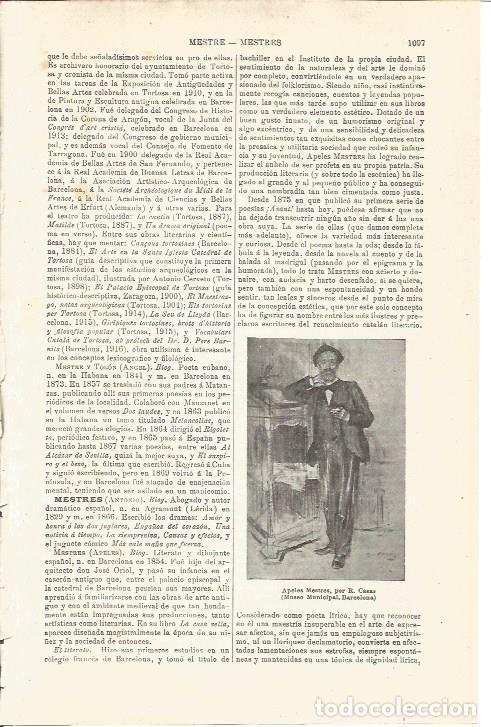 Postkarten: LAMINA V03419: Apeles Mestres por R. Casas - Varios