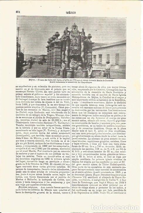 Postais: LAMINA V03276: Fuente del Salto del Agua, Mejico - Varios