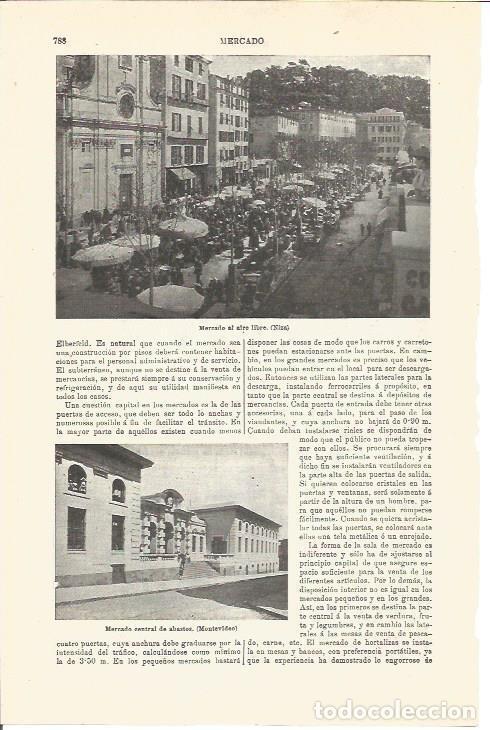 Cartes Postales: LAMINA V03361: Mercados de Niza y Montevideo - Varios