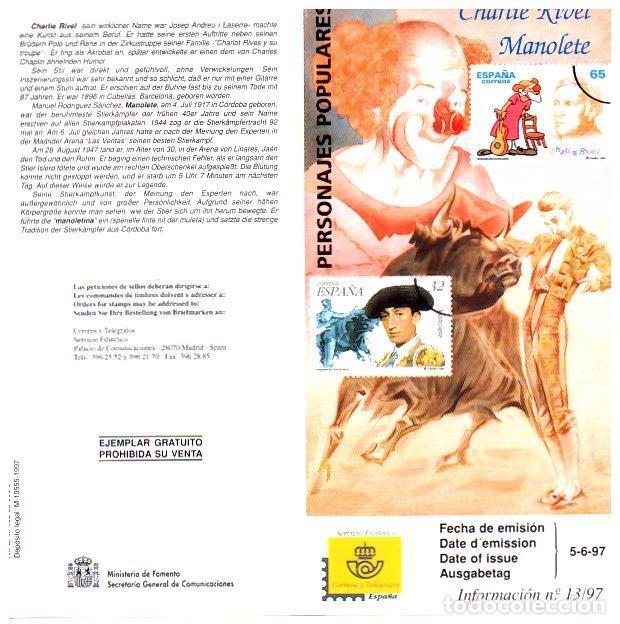 Postkarten: DIPTICO 6627: Charlie Rivel y Manolete - Varios