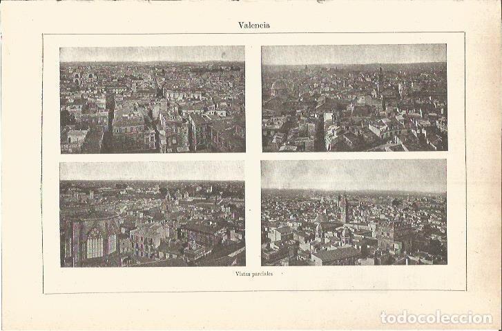 Cartes Postales: LAMINA V05835: Vistas parciales de Valencia - Varios