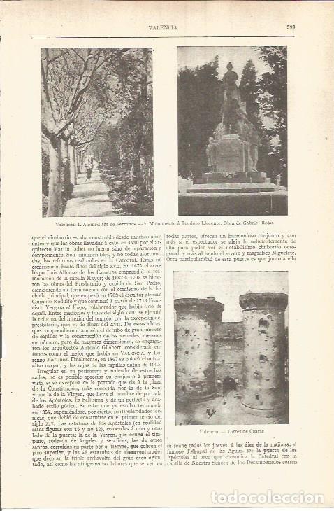 Postcards: LAMINA V05841: Torres de Cuarte en Valencia - Varios