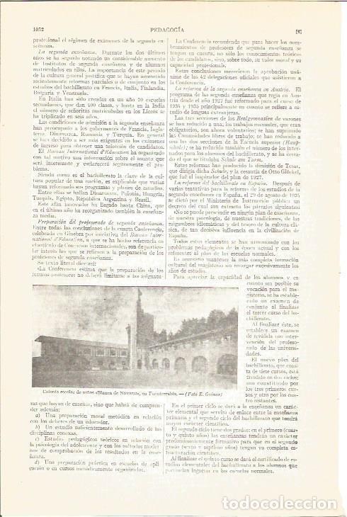 Postales: LAMINA V05122: Colonia escolar Blanca de Navarra en Fuenterrabia - Varios