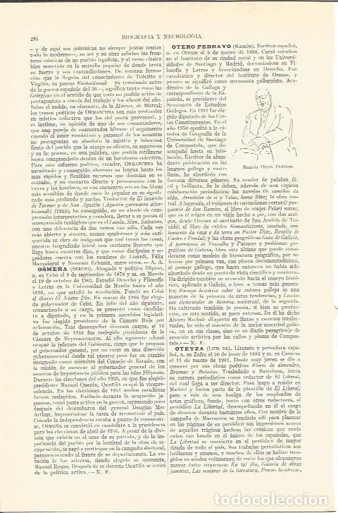 Cartoline: LAMINA V05218: Ramon Otero Pedrayo - Varios