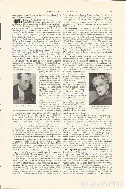 Cartoline: LAMINA V05195: Carlos Blanco Soler e Isak Dinesen - Varios