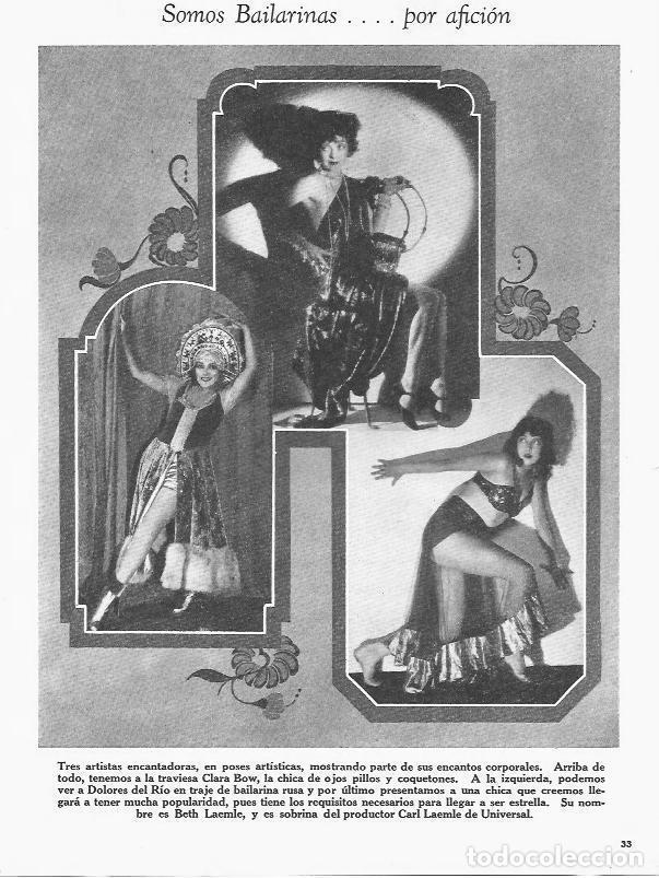 Cartoline: LAMINA 29875: Clara Bow, Dolores del Rio y Beth Laemle - VVAA