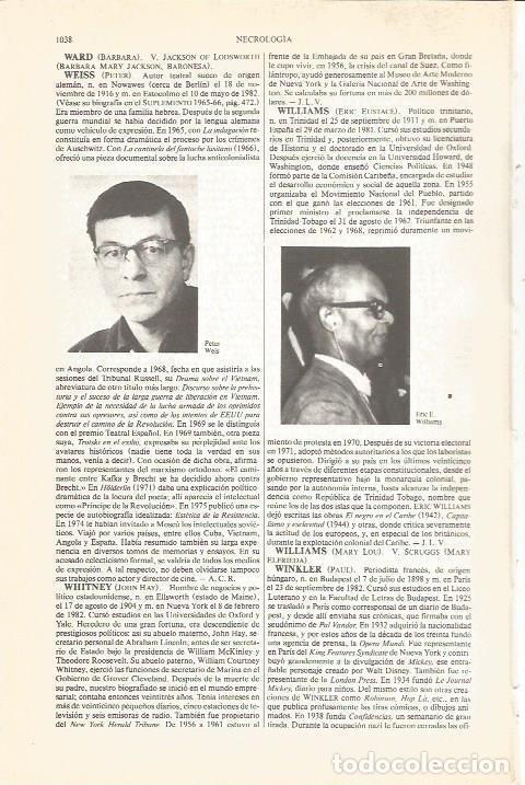 Cartoline: LAMINA V04925: Peter Weis y Eric E. Williams - Varios