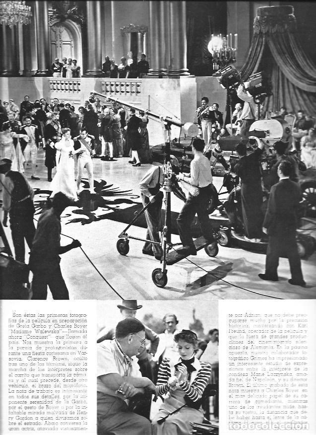 Postales: LAMINA 30084: Rodaje de Madame Walewska con Greta Garbo - VVAA