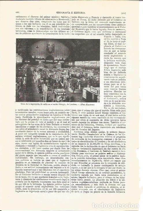 Postais: LAMINA V05075: Exposicion de radio en salon Olimpia, Londres - Varios
