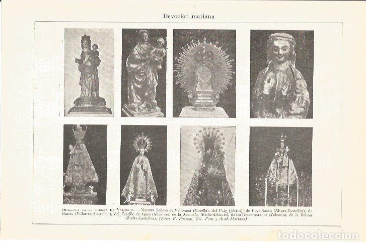 Postcards: LAMINA V05003: Imagenes de la Virgen en Valencia - Varios