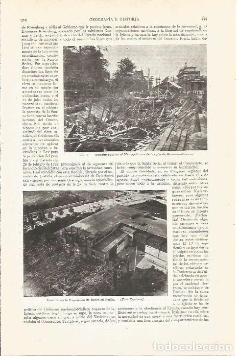 Postcards: LAMINA V05028: Hundimiento en el Metropolitado en Berlin - Varios