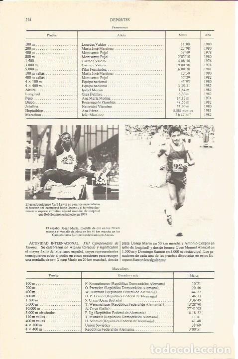 Postkarten: LAMINA V05420: Carl Lewis y Josep Marin - Varios