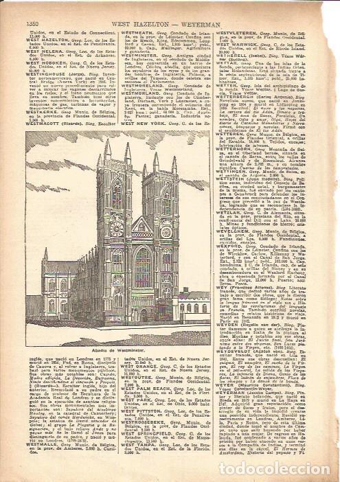Postcards: LAMINA V05576: Abadia de Westminster, Londres - Varios