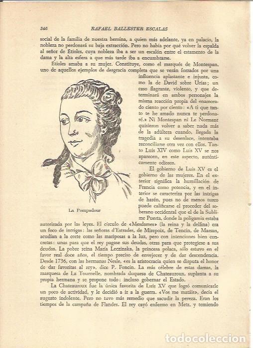 Postales: LAMINA V05325: La Pompadour - Rafael Ballester Escalas