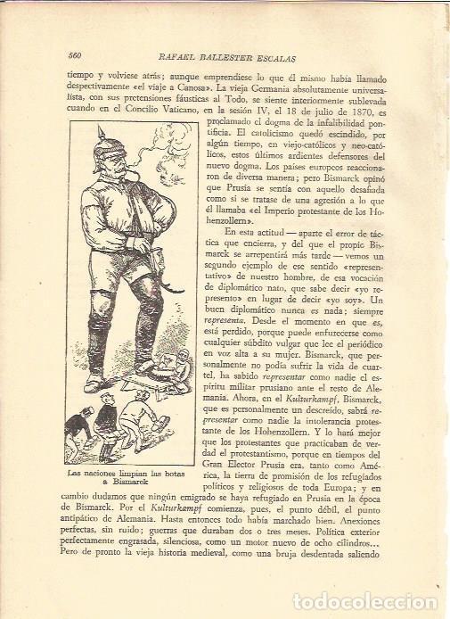 Postkarten: LAMINA V05372: Las naciones limpian las botas a Bismarck - Rafael Ballester Escalas