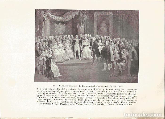 Postkarten: LAMINA V05352: Napoleon y su corte - Rafael Ballester Escalas