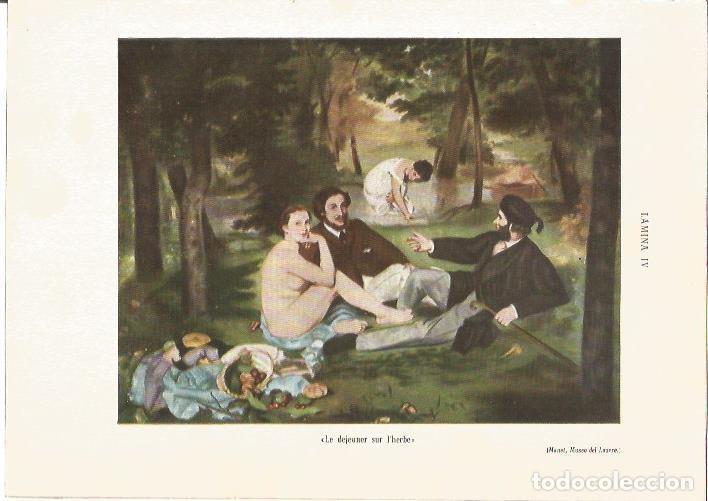 Postkarten: LAMINA V05358: Le dejeuner sur l'herbe, por Manet - Rafael Ballester Escalas