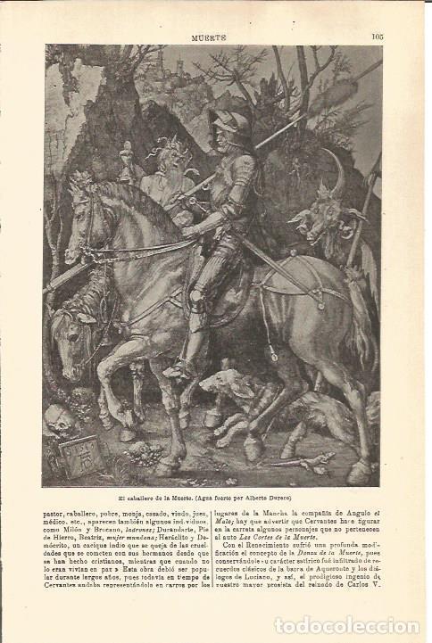 Postkarten: LAMINA V04493: El caballero de la Muerte, por Alberto Durero - Varios