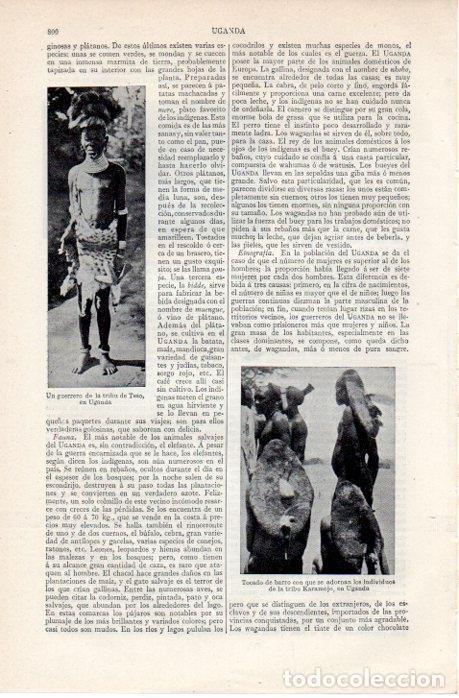 Postcards: LAMINA V07683: Guerrero de la tribu Tesso, Uganda - Varios