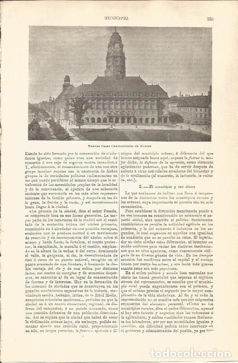 Postkarten: LAMINA V04547: Nuevas Casas Consistoriales de Dresde - Varios