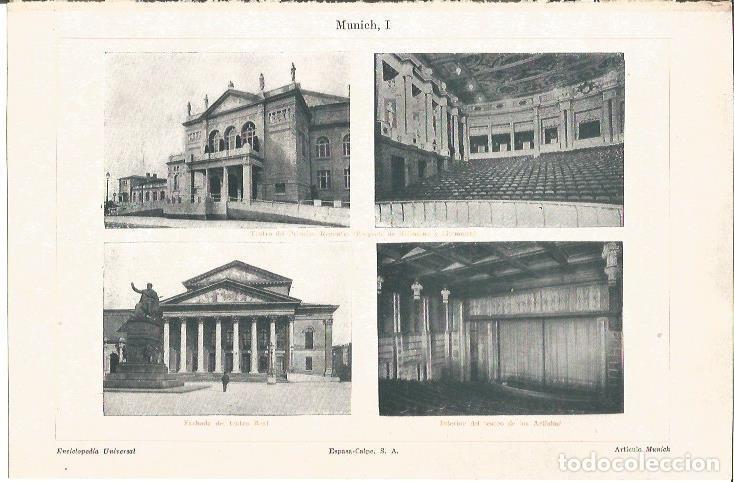 Postkarten: LAMINA V04562: Vistas de teatros en Munich - Varios