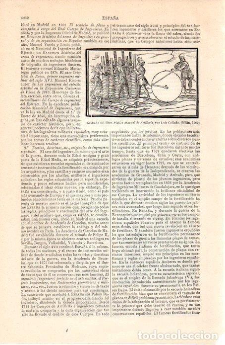 Cartoline: LAMINA V07380: Platica Manual de Artilleria por Luis Collado - Varios