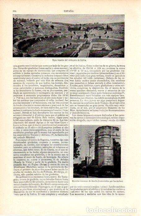 Postkarten: LAMINA V07299: Anfiteatro de Italica en Sevilla - Varios