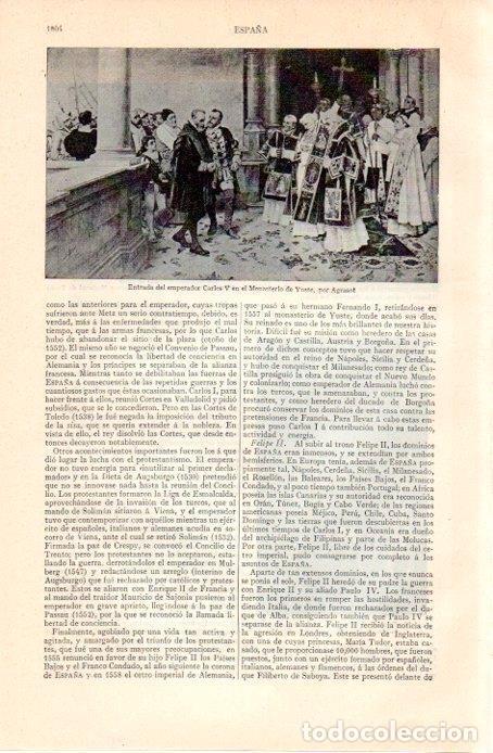 Postcards: LAMINA V07326: Carlos V en el Monasterio de Yuste por Agrasot - Varios