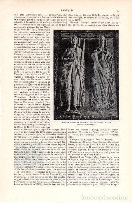 Cartoline: LAMINA V07981: Tumba de Enriqe el Leon y Matilde - Varios