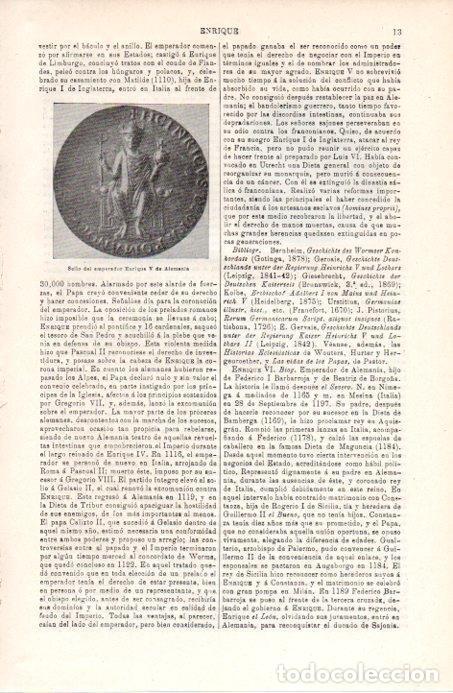 Postais: LAMINA V07978: Sello Enrique V de Alemania - Varios