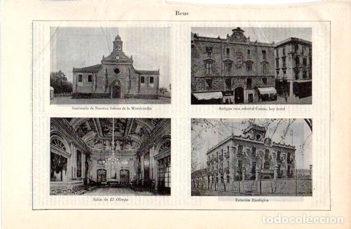 Postais: LAMINA V07971: Vistas varias de Reus - Varios