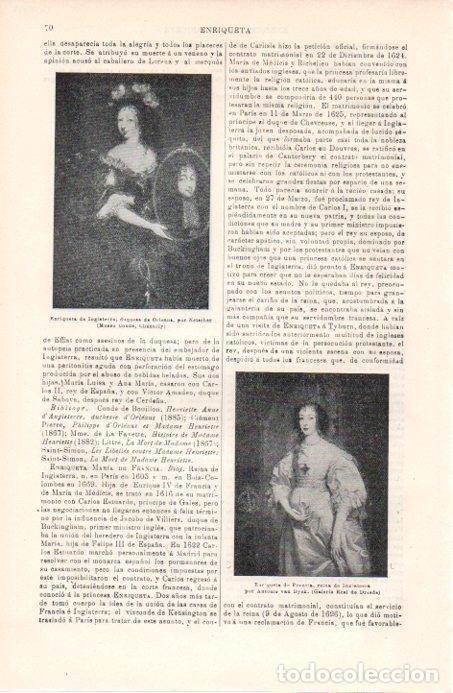 Postales: LAMINA V07997: Enriqueta de Francia, por Van Dyck - Varios