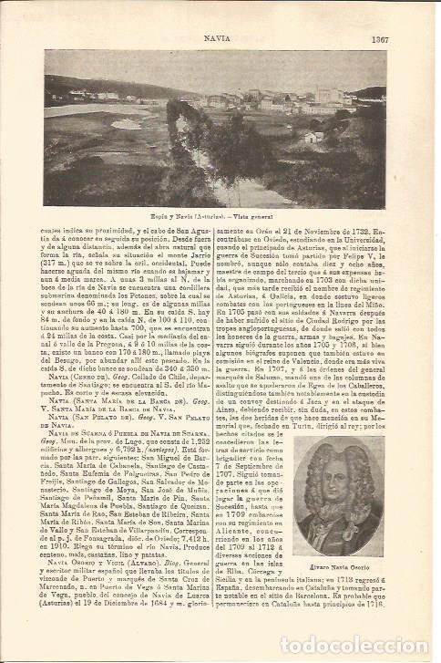 Postkarten: LAMINA V04782: Vistas de Espin y Navia, Asturias - Varios