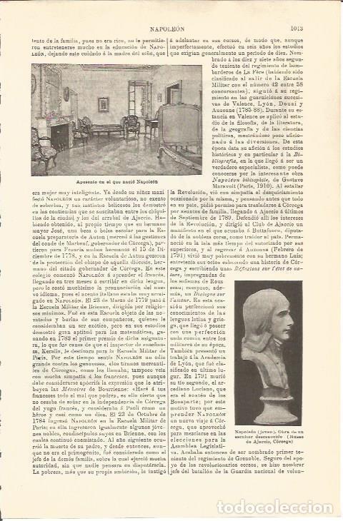 Postcards: LAMINA V04714: Aposento y escultura de Napoleon - Varios