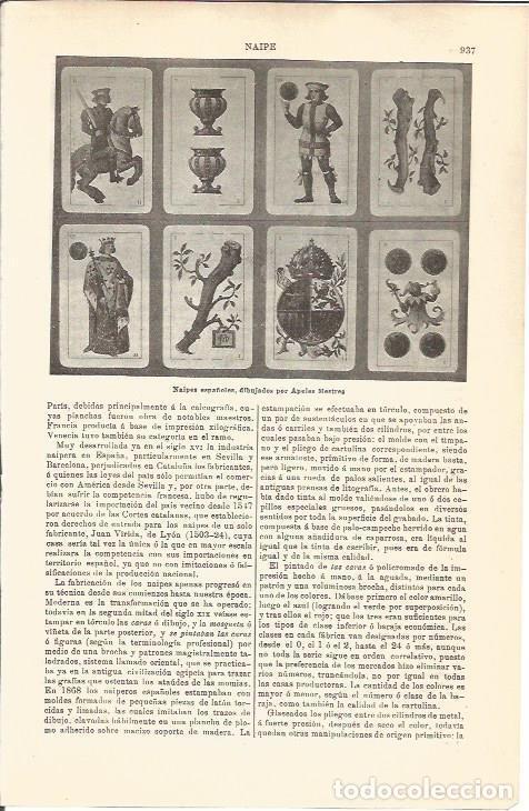 Postcards: LAMINA V04696: Naipes espa&ntilde;oles por Apeles Mestres - Varios