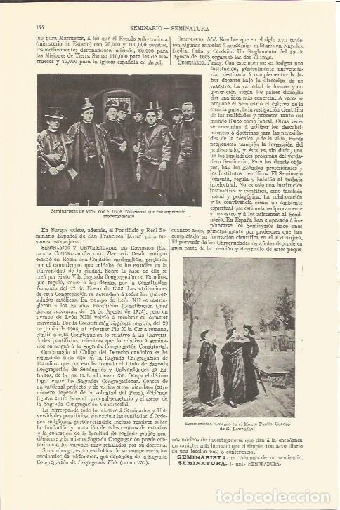 Cartes Postales: LAMINA V06725: Seminaristas de Vich - Varios