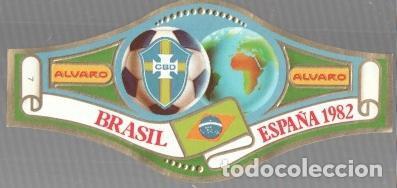 Postales: VITOLA fabrica de tabacos ALVARO: Mundial Futbol Espa&ntilde;a 1982: Brasil - NULL