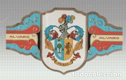 Cartoline: VITOLA fabrica de tabacos ALVARO: Heraldica: Perez - NULL