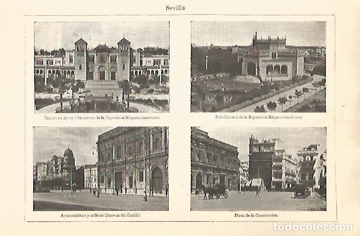 Postkarten: LAMINA V06845: Ayuntamiento y Plaza de la Constitucion en Sevilla - Varios