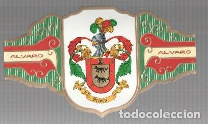 Postkarten: VITOLA fabrica de tabacos ALVARO: Heraldica: Prieto - NULL